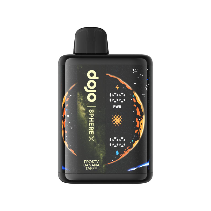 Frosty Banana Taffy Dojo Vaporesso Sphere X 40K disposable vape device with 5% nicotine