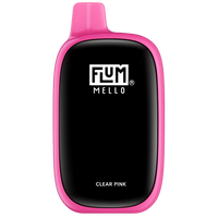 Flum Mello 20k Clear Pink Disposable Vape with 20,000 puffs capacity and long lasting flavor