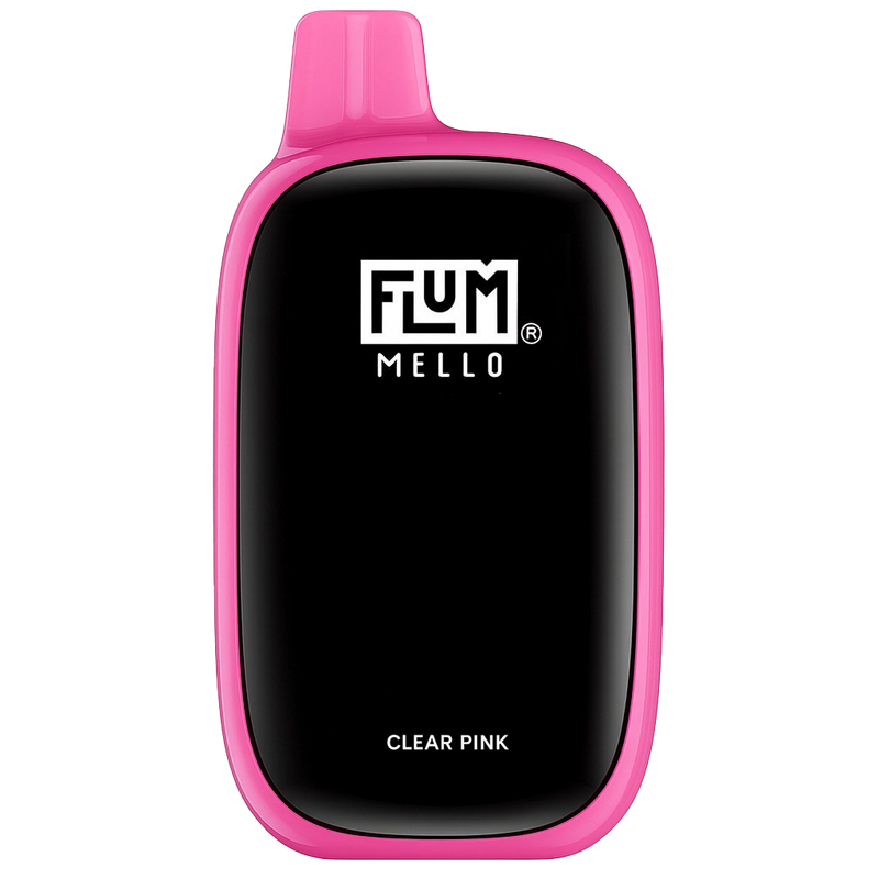 Flum Mello 20k Clear Pink Disposable Vape with 20,000 puffs capacity and long lasting flavor