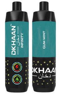Dkhaan Infinity 25K Gum Mint Rechargeable Disposable Vape with 5% Salt Nicotine