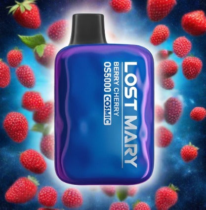 Berry Cherry Lost Mary Cosmic Edition 5000 disposable vape device with rich berry cherry flavor