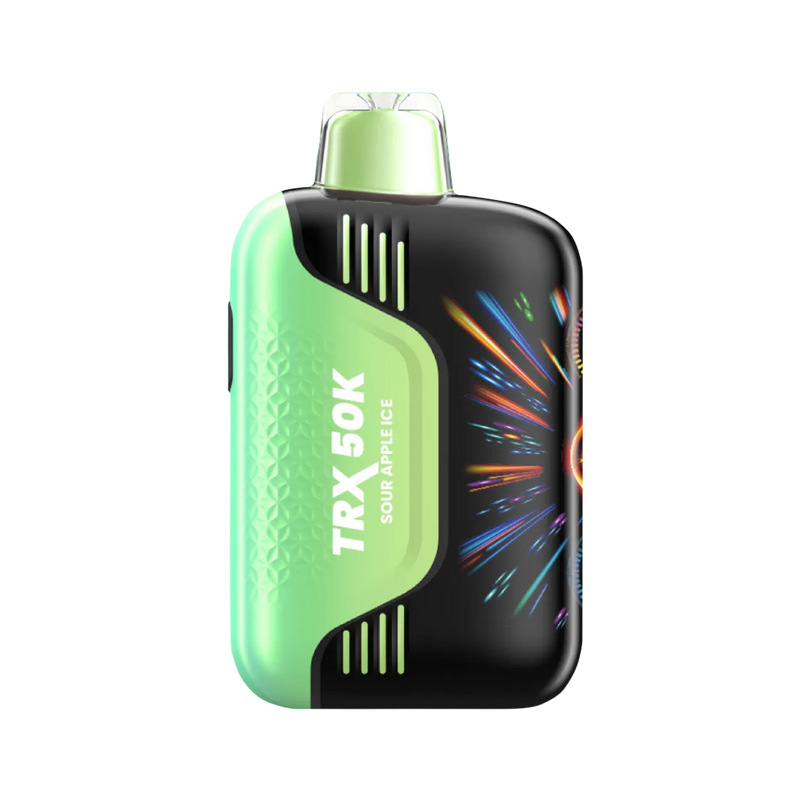 Viho TRX 50K Sour Apple Ice Disposable Vape with 50,000 puffs and refreshing menthol flavor