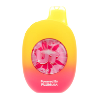 Flum UT 50k Banana Smoothie Strawberry disposable vape front view with 50,000 puffs and 5% nicotine