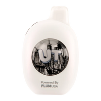 Flum UT 50k Disposable Vape Clear Flavor front view - 50,000 puffs, 5% nicotine
