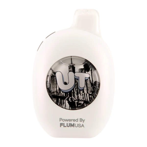 Flum UT 50k Disposable Vape Clear Flavor front view - 50,000 puffs, 5% nicotine