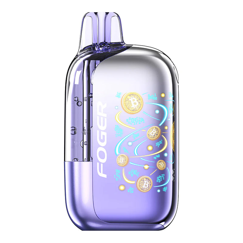 Foger Bit 35k White Peach Raspberry disposable vape device with 35,000 puffs and USB-C rechargeable battery