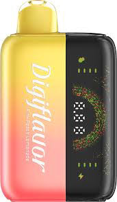 Digiflavor BRK 20000k Pink Peach Lemonade rechargeable disposable vape powered by Geek Bar with dual mesh coil and adjustable airflow