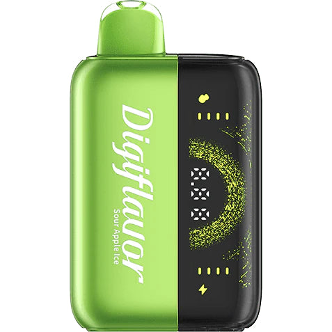Digiflavor BRK 20000k Sour Apple Ice Disposable Vape with rechargeable battery and Geek Bar technology