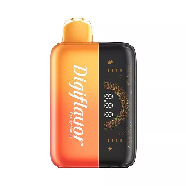 Digiflavor BRK 20000k Orange Mango rechargeable disposable vape with dual mesh coil and adjustable airflow