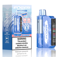 Foger Switch Pro Kit 30k Frozen Blueberry Disposable Vape with 5% Nicotine and USB-C Rechargeable Battery